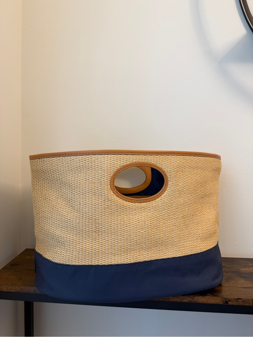 Tory Burch woven straw tote